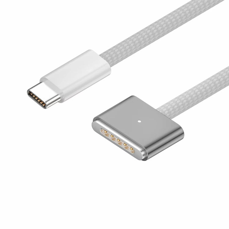 2m For Macbook Air/Pro Series Type-C To Magsafe 3 Braided Magnetic Cable(Gray) - Cable & Adapter by buy2fix | Online Shopping UK | buy2fix