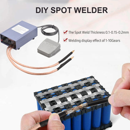 Portable 18650 Battery Spot Welder 5000W High Power Handheld Spot Welding Machine, Style: Footswitch Version EU Plug - Others by buy2fix | Online Shopping UK | buy2fix