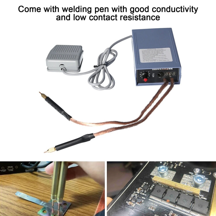 Portable 18650 Battery Spot Welder 5000W High Power Handheld Spot Welding Machine, Style: Footswitch Version EU Plug - Others by buy2fix | Online Shopping UK | buy2fix