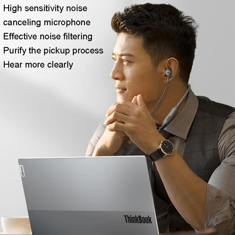 Lenovo ThinkBook UC100 Neckband Dual Wireless Bluetooth Earphone Cell Phone Computer Simultaneous Connection - Neck-mounted Earphone by Lenovo | Online Shopping UK | buy2fix