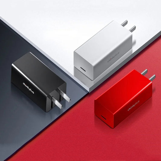 Lenovo Thinkplus GaN 65W PD3.0 QC3.0 Fast Charger Power Adapter For Notebook Mobile Phone，CN Plug(Black) by Lenovo