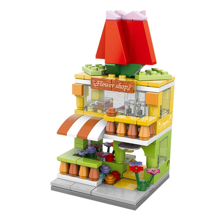 LELE BROTHER Children Assembling Mini City Street Scene Building Blocks, Style: 8537-2 Flower Shop - Building Blocks by LELE BROTHER | Online Shopping UK | buy2fix