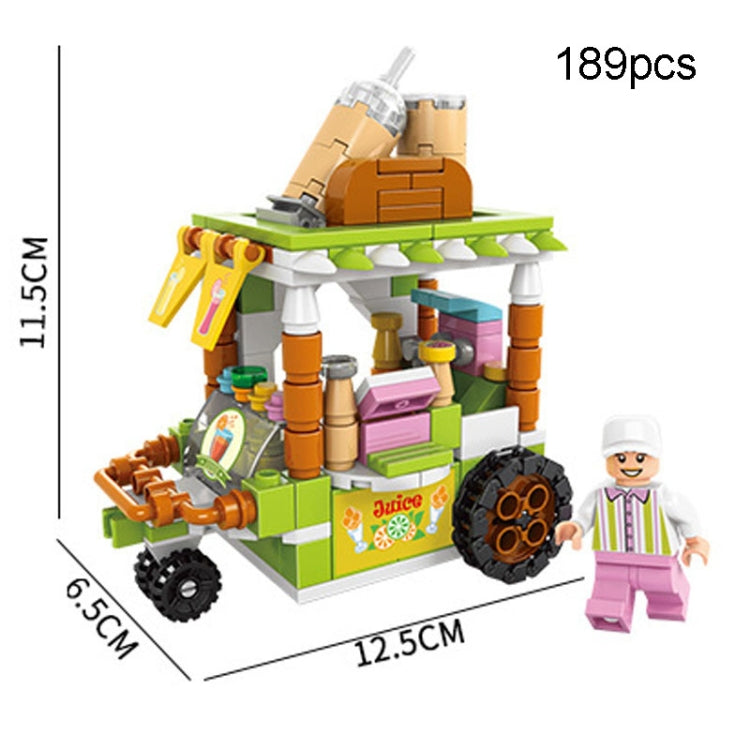 LELE BROTHER Children Assembling Mini City Street Scene Building Blocks, Style: 8613-4 Juice Car - Building Blocks by LELE BROTHER | Online Shopping UK | buy2fix