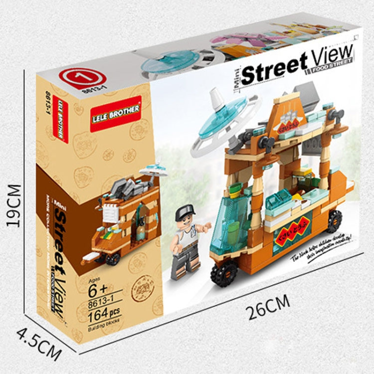 LELE BROTHER Children Assembling Mini City Street Scene Building Blocks, Style: 8613-5 Hot Dog Bread Car - Building Blocks by LELE BROTHER | Online Shopping UK | buy2fix