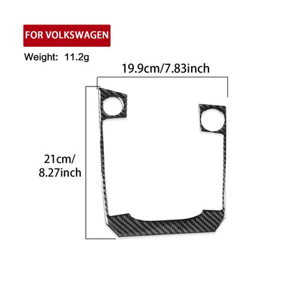 For Volkswagen Sagitar 2019-2023 B Model Left-Hand Drive Gear Panel Sticker(Black) - Car Interior Mouldings by buy2fix | Online Shopping UK | buy2fix