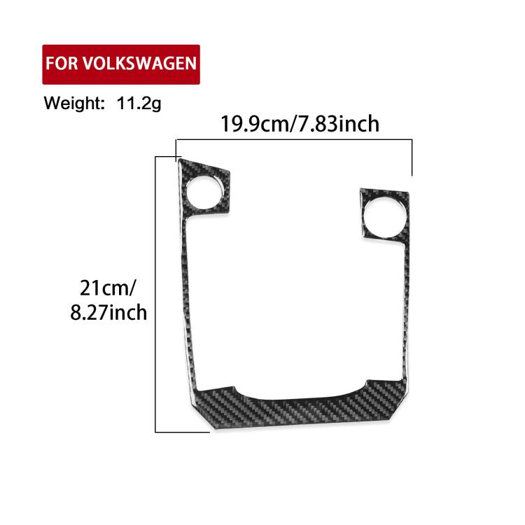 For Volkswagen Sagitar 2019-2023 B Model Left-Hand Drive Gear Panel Sticker(Red) - Car Interior Mouldings by buy2fix | Online Shopping UK | buy2fix