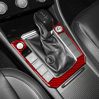 For Volkswagen Sagitar 2019-2023 B Model Left-Hand Drive Gear Panel Sticker(Red) - Car Interior Mouldings by buy2fix | Online Shopping UK | buy2fix