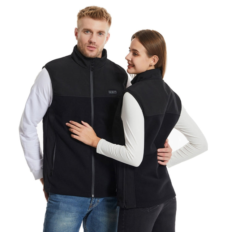 Heated Vest USB Charging Smart Heating Clothing 13 Zones Heating 3 Switch Control, Size: S/M/L(Black) - Loose Coat by buy2fix | Online Shopping UK | buy2fix