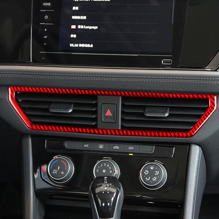 For Volkswagen Sagitar 2019-2023 Left-hand Drive Central Control Air Outlet Sticker(Red) - Car Interior Mouldings by buy2fix | Online Shopping UK | buy2fix