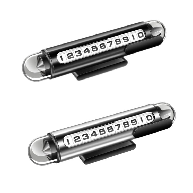 Hidden Roller Temporary Number Parking Sign Metal Safety Hammer(Black) - Parking Card by buy2fix | Online Shopping UK | buy2fix