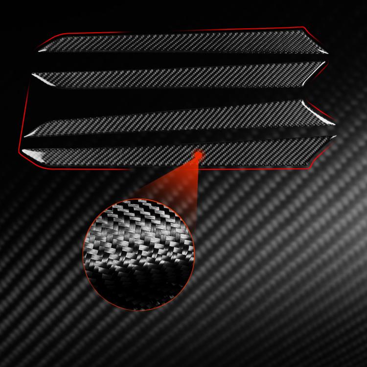 For Volkswagen Sagitar 2019-2023 4pcs /Set Left-hand Drive Door Panel Sticker(Red) - Car Interior Mouldings by buy2fix | Online Shopping UK | buy2fix