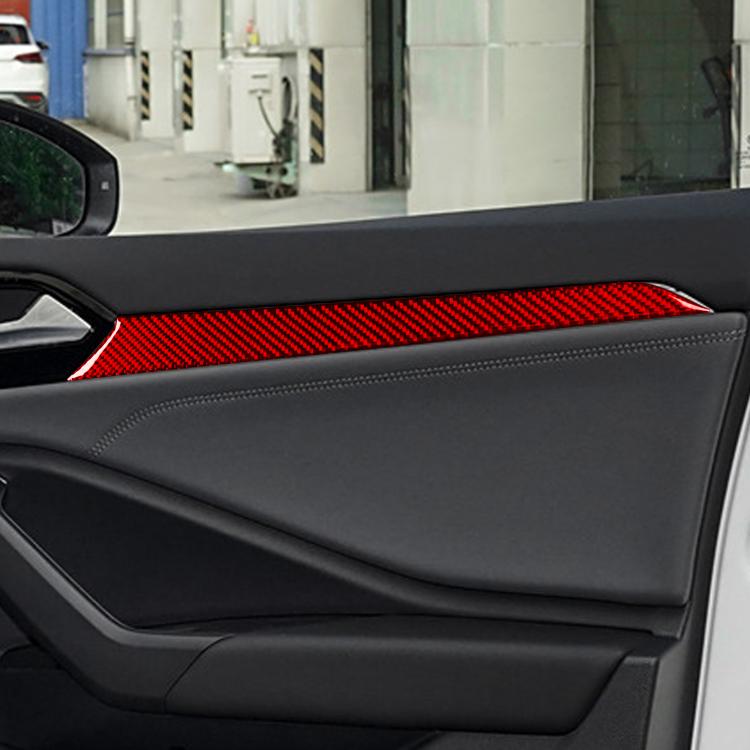 For Volkswagen Sagitar 2019-2023 4pcs /Set Left-hand Drive Door Panel Sticker(Black) - Car Interior Mouldings by buy2fix | Online Shopping UK | buy2fix