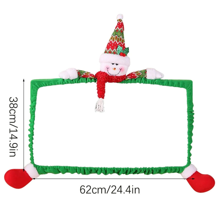 F-W231 Snowman Model 3D Cartoon Dust Protection Computer Sleeve Christmas Decoration Supplies by buy2fix