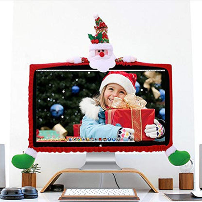 F-W231 Snowman Model 3D Cartoon Dust Protection Computer Sleeve Christmas Decoration Supplies by buy2fix