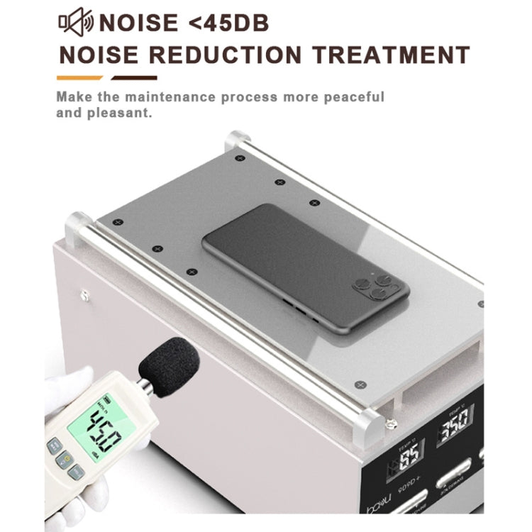 Baku BA-909D+ 750W 3 in 1 Hot Air Soldering Station Screen Remover for Mobile Phone US Plug 110V - Soldering Iron Set by Baku | Online Shopping UK | buy2fix