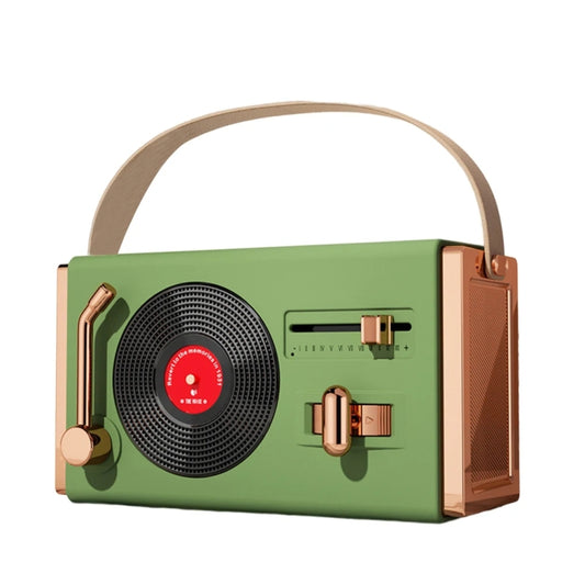 C220 Multifunctional Vinyl Record Player Speaker Portable Handheld Mini Retro Audio, Color: Forest Green - Mini Speaker by buy2fix | Online Shopping UK | buy2fix