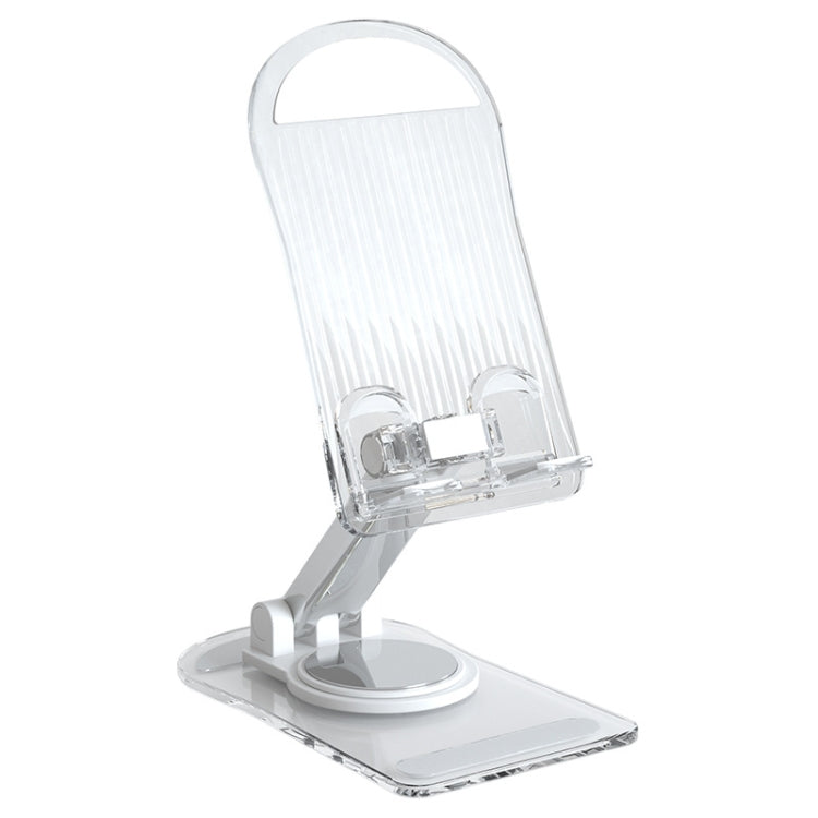 KF-Z12 Acrylic Foldable Desktop Phone Holder Colorful Lazy Tablet Stand, Color: White - Desktop Holder by buy2fix | Online Shopping UK | buy2fix