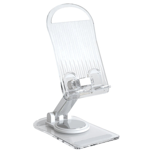KF-Z12 Acrylic Foldable Desktop Phone Holder Colorful Lazy Tablet Stand, Color: White - Desktop Holder by buy2fix | Online Shopping UK | buy2fix