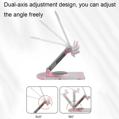 KF-Z12 Acrylic Foldable Desktop Phone Holder Colorful Lazy Tablet Stand, Color: Black - Desktop Holder by buy2fix | Online Shopping UK | buy2fix