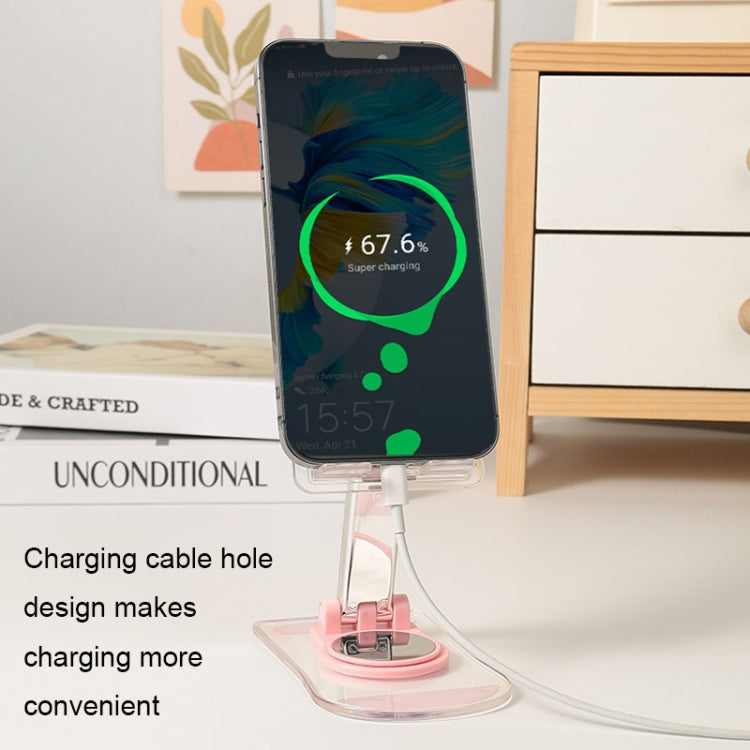 KF-Z12 Acrylic Foldable Desktop Phone Holder Colorful Lazy Tablet Stand, Color: Green - Desktop Holder by buy2fix | Online Shopping UK | buy2fix