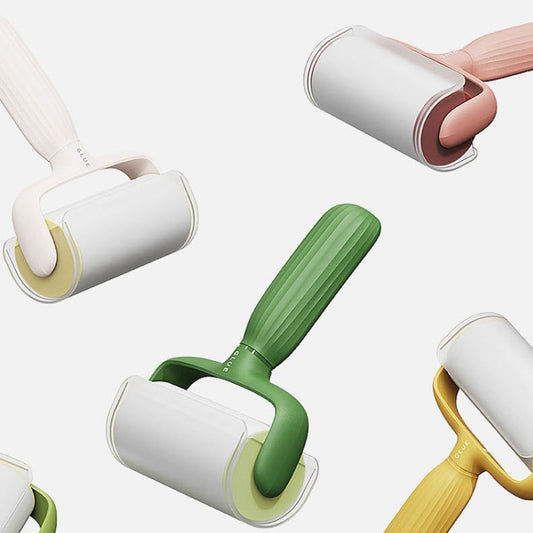 Pet Hair Adhesive Coat Remover Roller Brush(Romantic Pink) by buy2fix