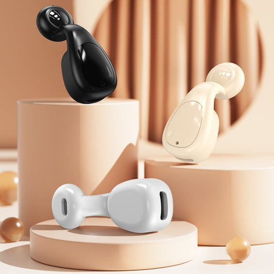 Semi-In-Ear Bluetooth Earphones Gaming And Sports Wireless Earphone, Packing: Box(White) by buy2fix
