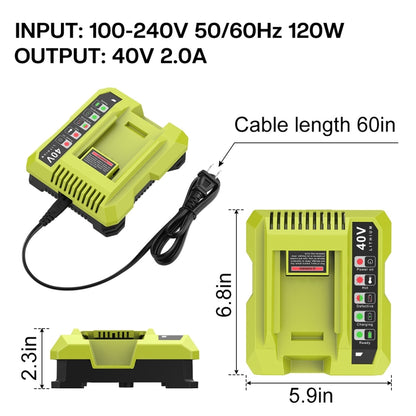 36-40V Tool Cutting Machine Battery Charger, For RYOBI PO401 / PO403 / PO400, Plug: AU - Lawn Mower, Saws & Accessories by buy2fix | Online Shopping UK | buy2fix