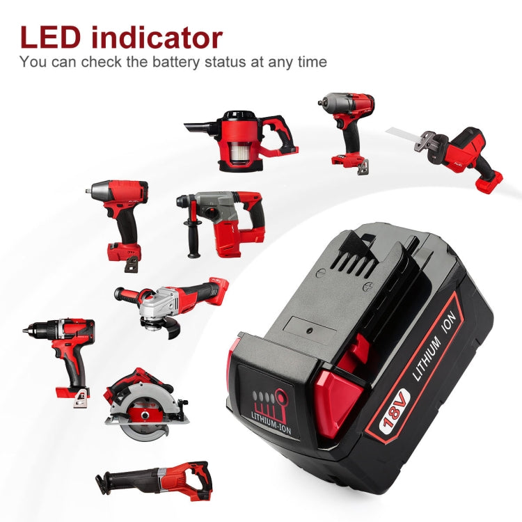 3.0Ah For Milwaukee 48-11-1811 / 48-11-1815 / 48-11-1820 18V Power Lithium Battery Electric Tool Accessories - Electric Saws & Accessories by buy2fix | Online Shopping UK | buy2fix