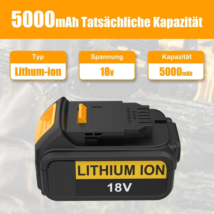 5000mAh For Dewalt DCB180 / DCB181 / DCB200 18V Electrical Tools Spare Battery - Electric Saws & Accessories by buy2fix | Online Shopping UK | buy2fix