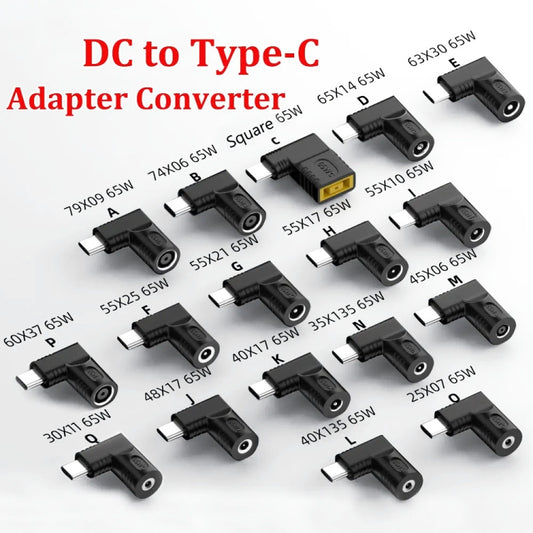 4.8x1.7mm J 65W Female To Type-C Male DC Power To PD Power Laptop Multifunction Adapter - Universal Power Adapter by buy2fix | Online Shopping UK | buy2fix