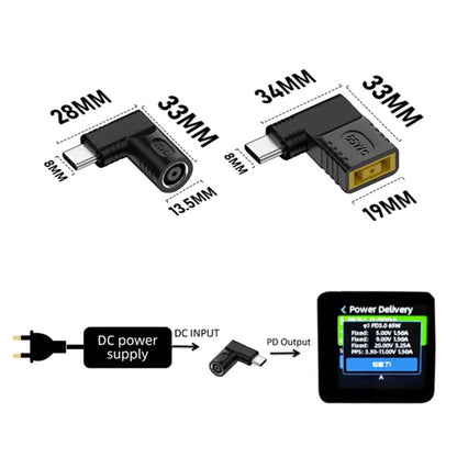 3.0x1.1mm P 65W Female To Type-C Male DC Power To PD Power Laptop Multifunction Adapter - Universal Power Adapter by buy2fix | Online Shopping UK | buy2fix