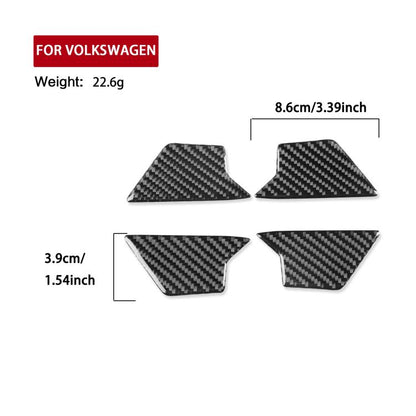 For Volkswagen Sagitar 2019-2023 4pcs /Set Left-hand Drive Door Inner Bowl Sticker(Red) - Car Interior Mouldings by buy2fix | Online Shopping UK | buy2fix