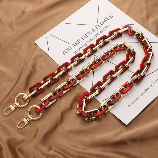 Retro Mobile Phone Chain Lanyard Tortoiseshell Acrylic Resin Bag Chain with Spacer, Spec: L205-3HS-120cm - Lanyards & Wrist Straps by buy2fix | Online Shopping UK | buy2fix