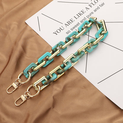 Retro Mobile Phone Chain Lanyard Tortoiseshell Acrylic Resin Bag Chain with Spacer, Spec: L205-LS-40cm - Lanyards & Wrist Straps by buy2fix | Online Shopping UK | buy2fix