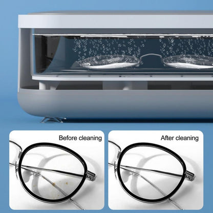 Multifunctional Ultrasonic Cleaner Jewelry Glasses Lenses Cleaning Machine, Spec: Dry Battery Powered Gray - Ultrasonic Cleaner by buy2fix | Online Shopping UK | buy2fix