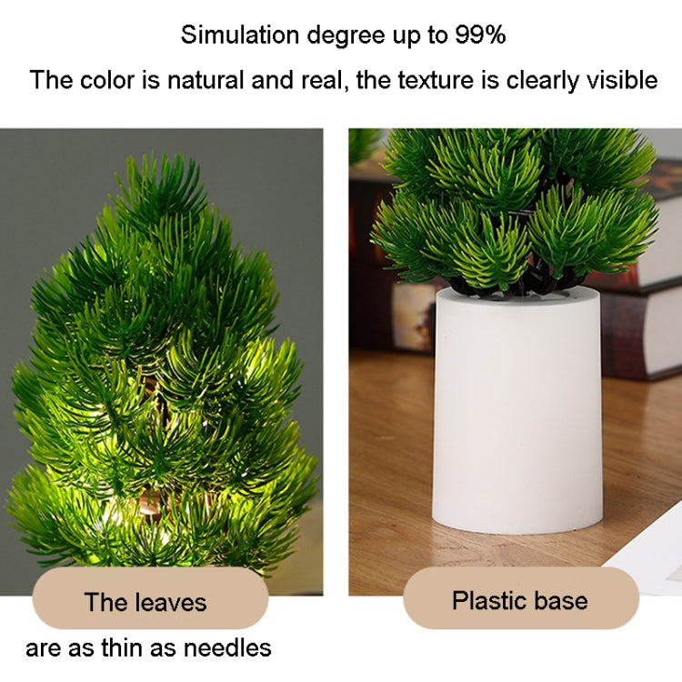 Christmas Tree Night Lights Bedroom Pine Ambient Lamps Home Decorative Lights(Warm White Light) - Christmas Decoration Lamps by buy2fix | Online Shopping UK | buy2fix