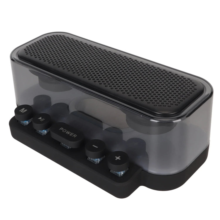 Wireless Bluetooth Speaker Subwoofer with Colorful Lights Supports U Disk(Black) - Desktop Speaker by buy2fix | Online Shopping UK | buy2fix