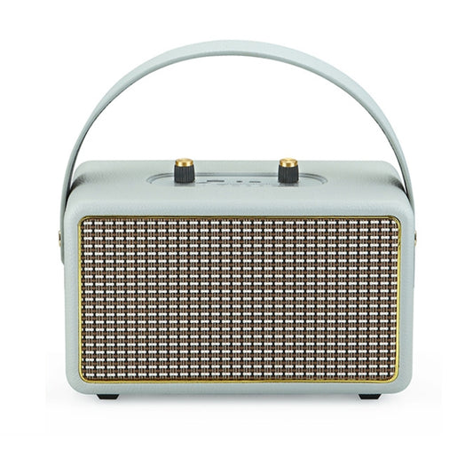 Leather Texture Portable Wooden Home Karaoke Bluetooth Speaker, Color: Gray - Desktop Speaker by buy2fix | Online Shopping UK | buy2fix