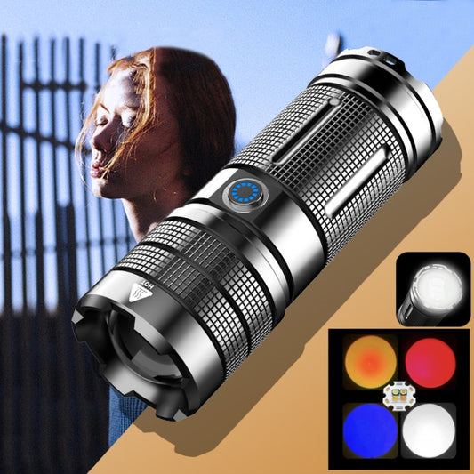X3 Photography Atmosphere Fill-in Flashlight RGB Zoom Four-color Lighting Lamp(White Red Blue Yellow) by buy2fix