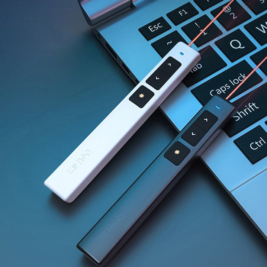 Deli 2.4GHz Page Turner USB Clicker With Red Light For PPT(White) by Deli