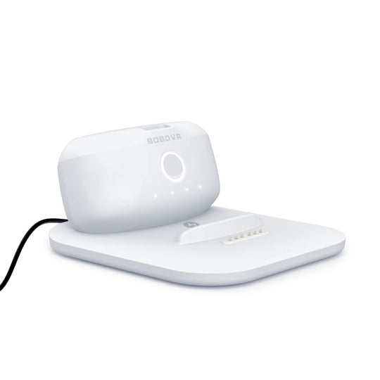 BOBOVR Twin Charger Station Magnetic Charging Dock for Quest 3 Head Strap B2 Battery Pack