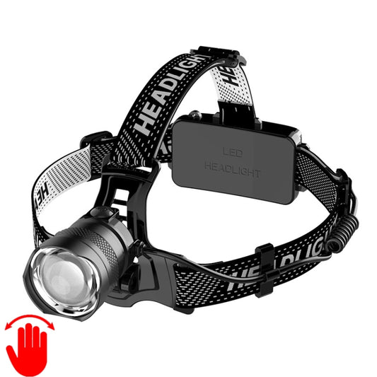 V103 P50 Outdoor Retractable Zoom Headlamp Waterproof Searchlight without Battery, Style: Sensor Model - Headlamp by buy2fix | Online Shopping UK | buy2fix