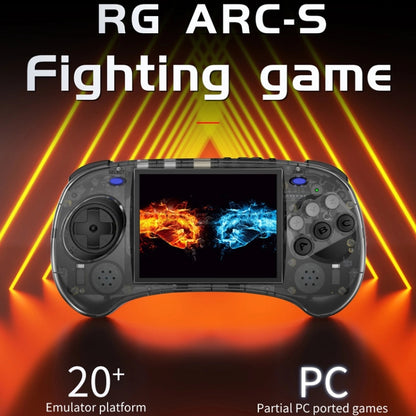 ANBERNIC RG ARC-S Handheld Game Console 4-Inch IPS Screen Linux System Portable Video Arcade 128G(Transparent Black) - Pocket Console by ANBERNIC | Online Shopping UK | buy2fix