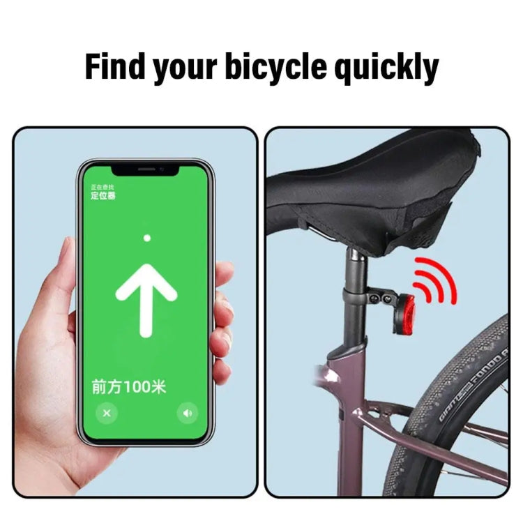 For Airtag Hidden Reflective Tail Light Bicycle Mount(Yellow) - Bicycle Series by buy2fix | Online Shopping UK | buy2fix