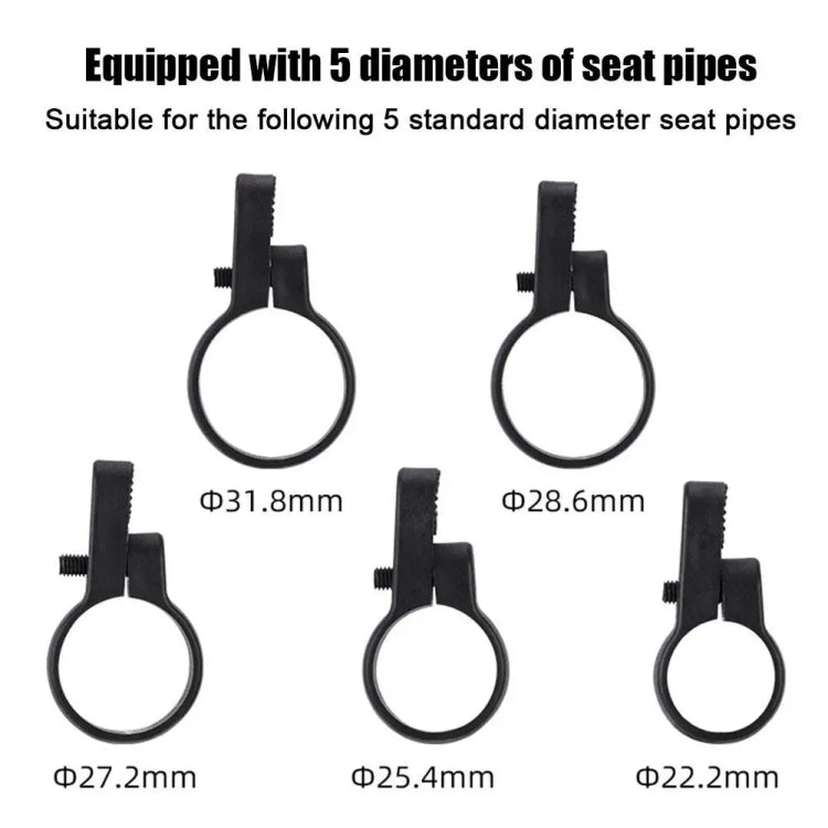 For Airtag Hidden Reflective Tail Light Bicycle Mount(Yellow) - Bicycle Series by buy2fix | Online Shopping UK | buy2fix