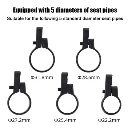 For Airtag Hidden Reflective Tail Light Bicycle Mount(Yellow) - Bicycle Series by buy2fix | Online Shopping UK | buy2fix