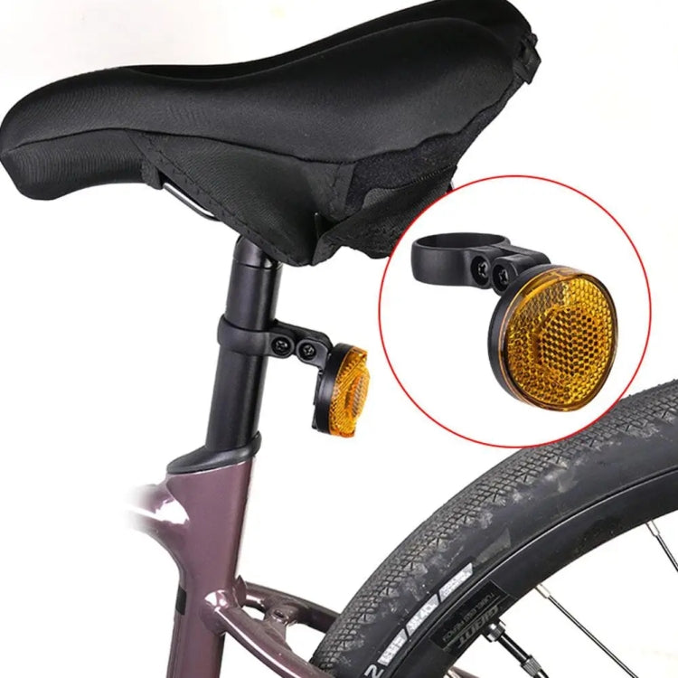 For Airtag Hidden Reflective Tail Light Bicycle Mount(Yellow) - Bicycle Series by buy2fix | Online Shopping UK | buy2fix