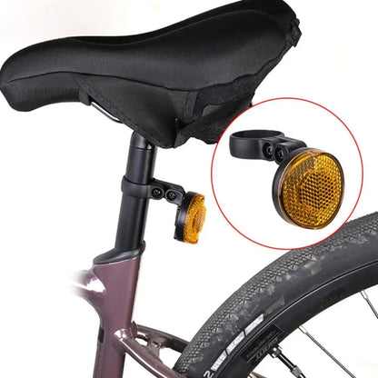 For Airtag Hidden Reflective Tail Light Bicycle Mount(Yellow) - Bicycle Series by buy2fix | Online Shopping UK | buy2fix