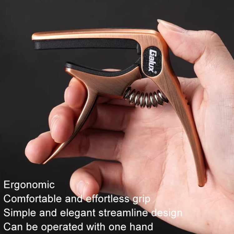 Galux GC501A Acoustic Guitar Pitch Clip Folk Ukulele Metal Clip With Storage Bag, Color: Black - Guitar Tuner Accessories by Galux | Online Shopping UK | buy2fix