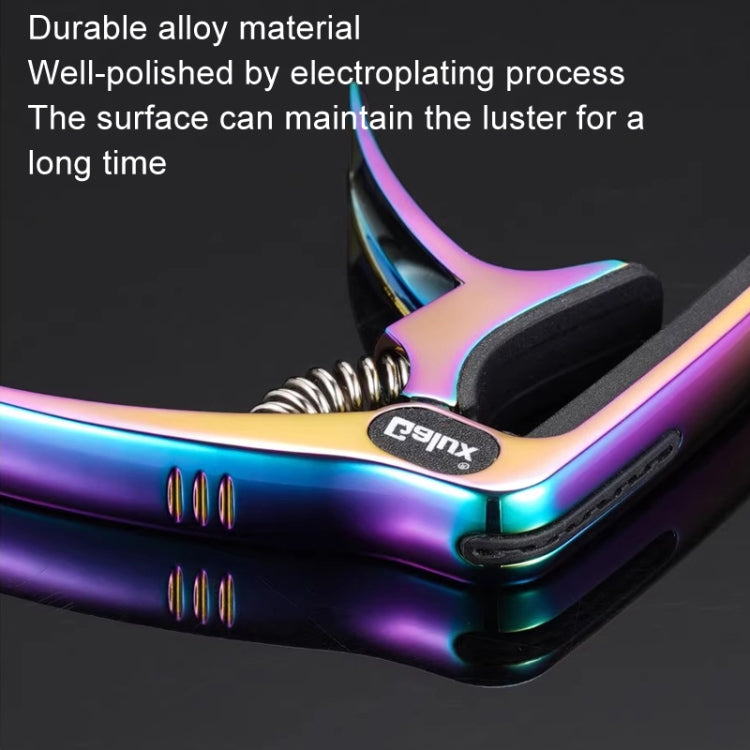 Galux GC501A Acoustic Guitar Pitch Clip Folk Ukulele Metal Clip With Storage Bag, Color: Black - Guitar Tuner Accessories by Galux | Online Shopping UK | buy2fix